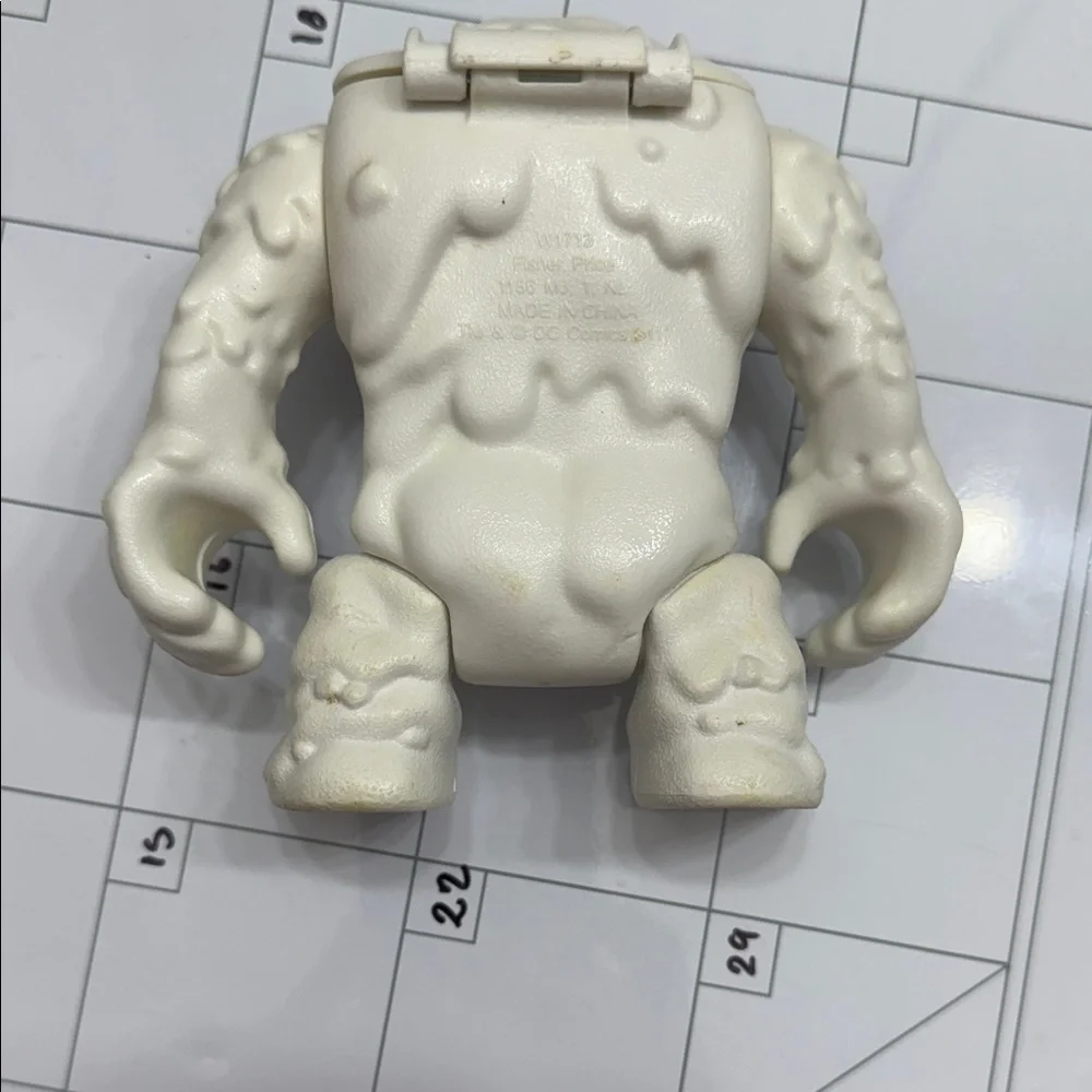 Fisher-Price White Snow Monster Figure with Purple Eyes